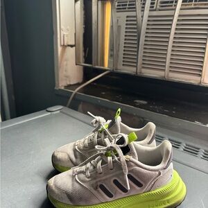 White and Neon Green Sneakers Adidas